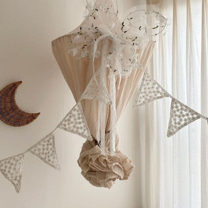 Party Lace Hanging Banner Tent Decor Birthday Decoration