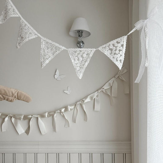 Party Lace Hanging Banner Tent Decor Birthday Decoration