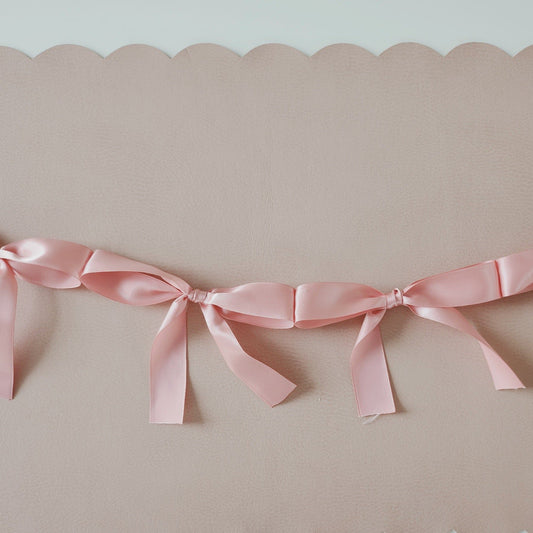 Birthday Decoration Backdrop with Bow Bunting