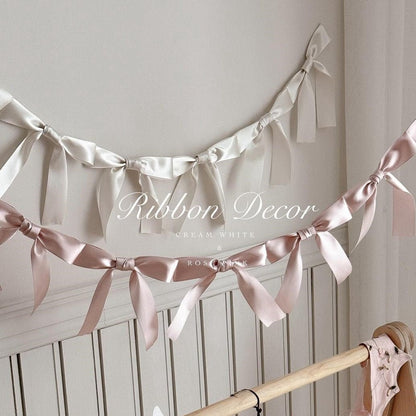 Party Lace Princess Kids Room Tent Hanging Bow Bunting