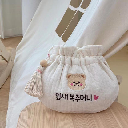 Custom Name 설날 복주머니 동전 가방