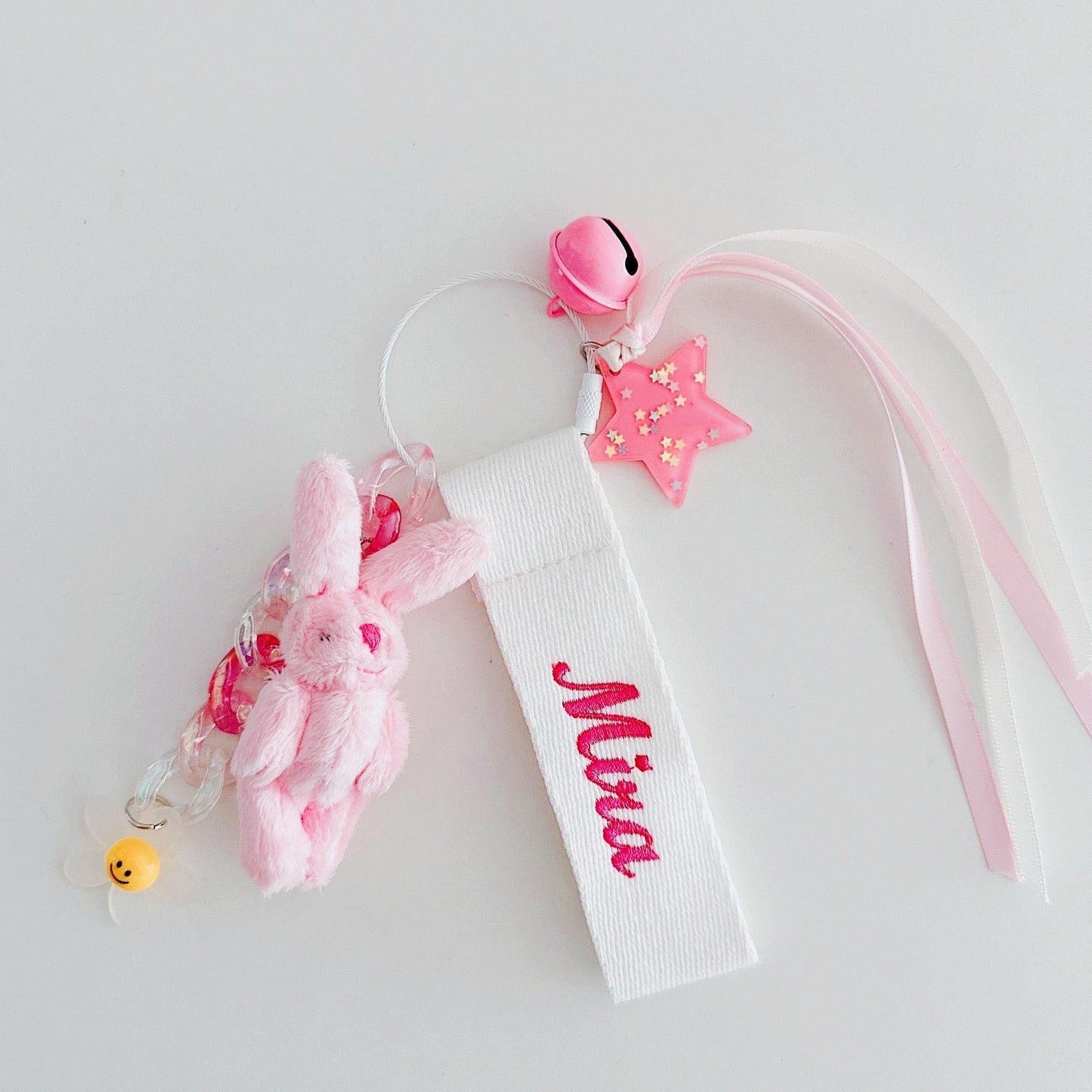 Custom Name Plush Bunny Name Tag