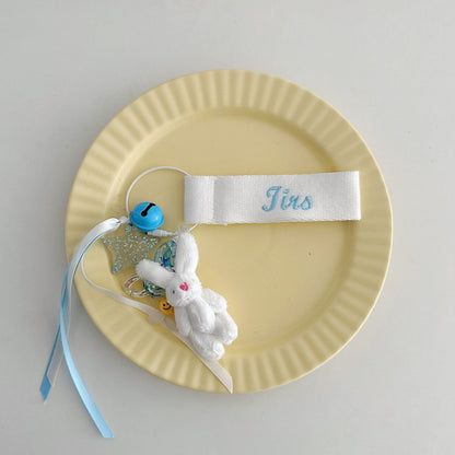 Custom Name Plush Bunny Name Tag