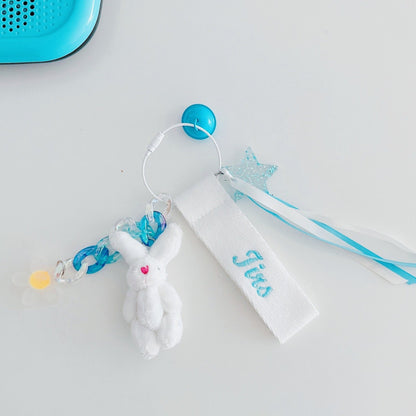 Custom Name Plush Bunny Name Tag