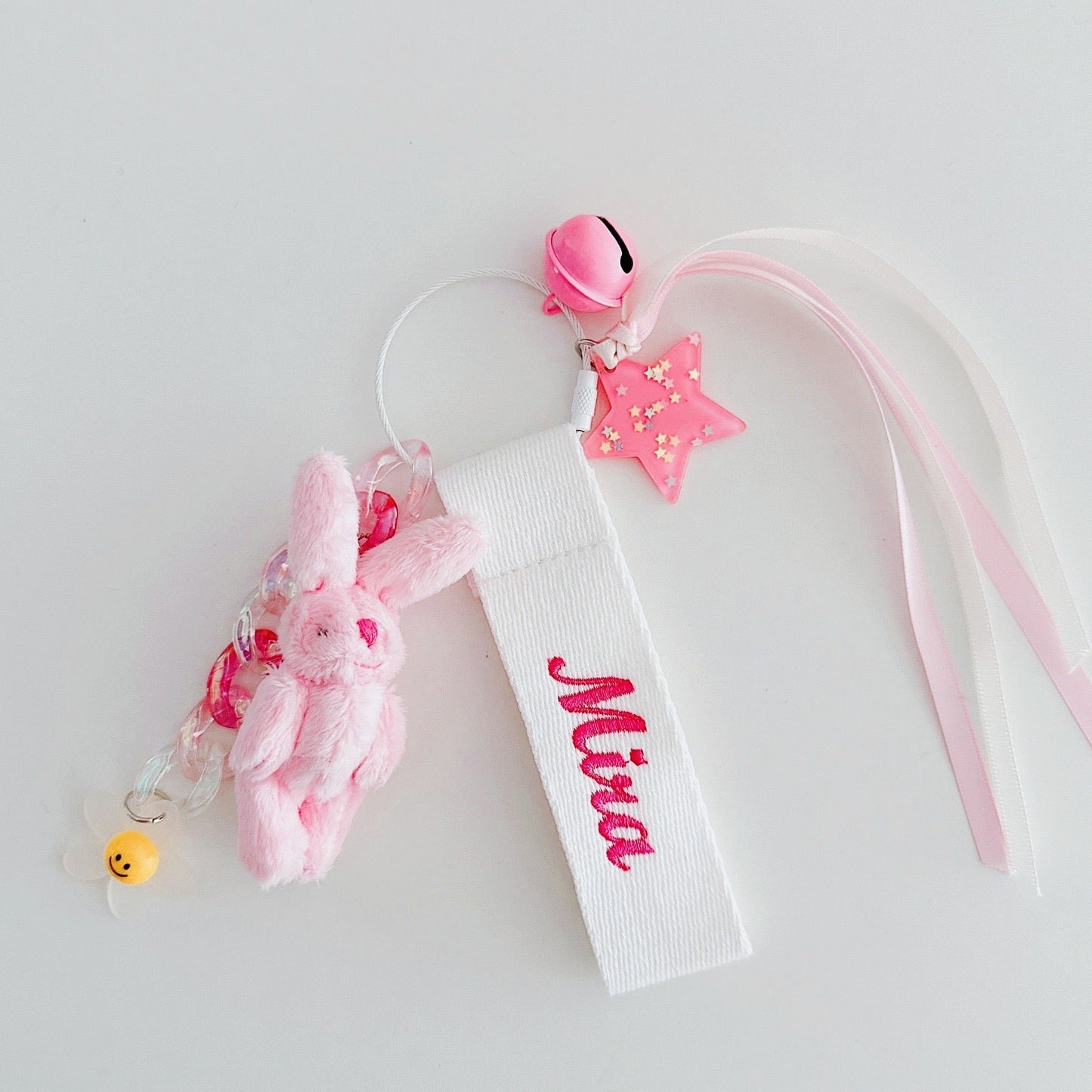 Custom Name Plush Bunny Name Tag