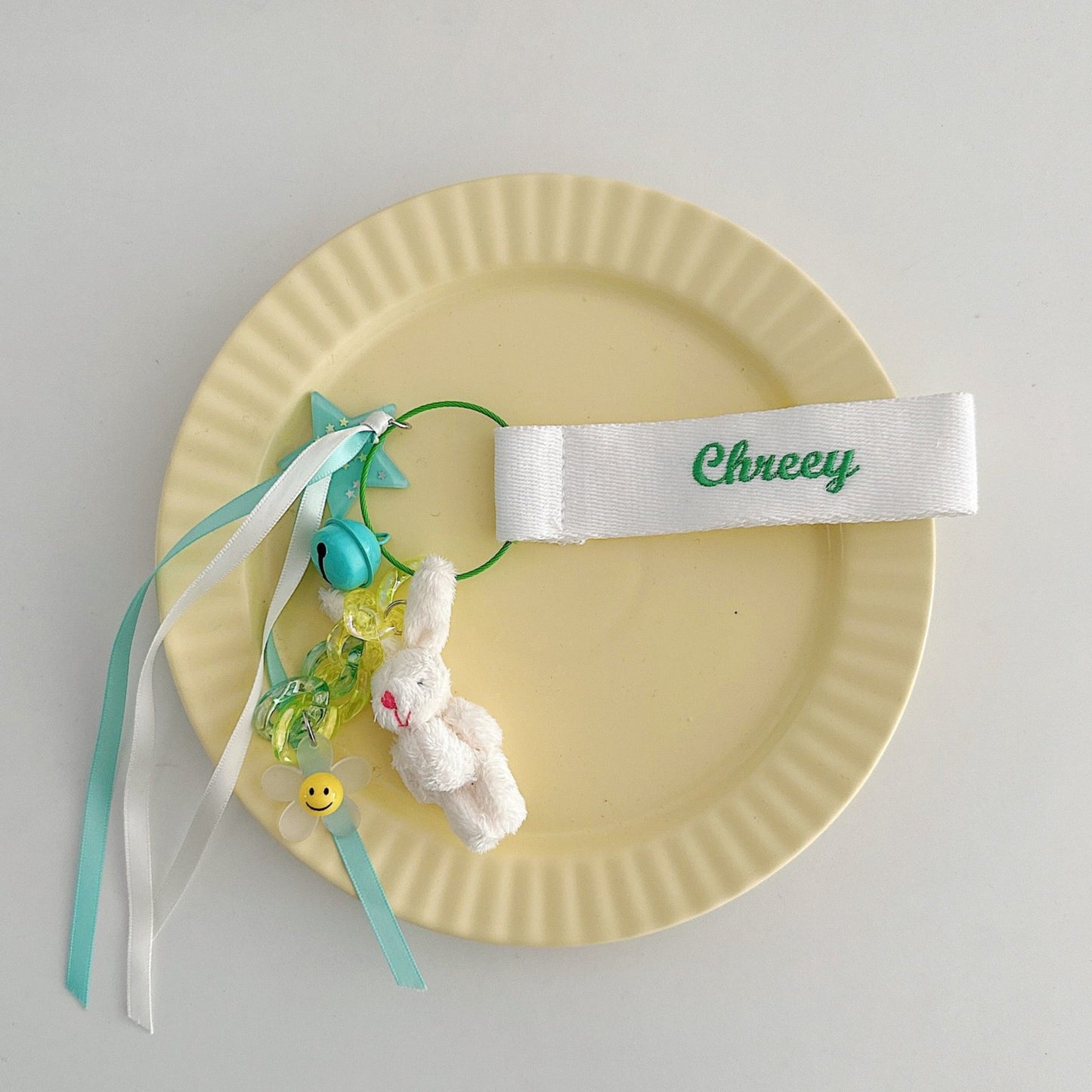 Custom Name Plush Bunny Name Tag