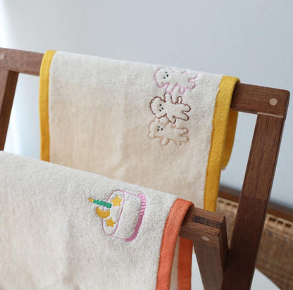 Embroidered Baby Pure Cotton Soft Face Towel