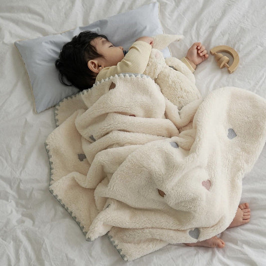 Skin-Friendly Blanket for Babies-Love Heart